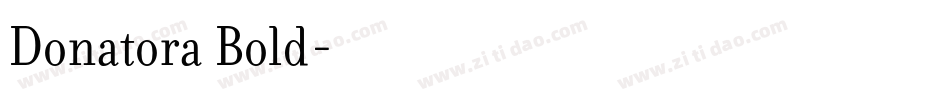 Donatora Bold字体转换